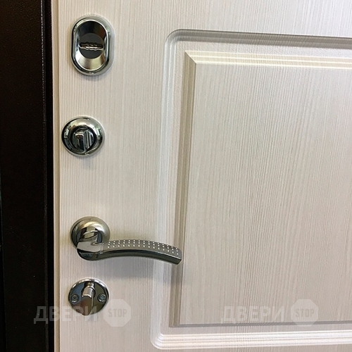 Входная металлическая Дверь Ратибор Трио Лиственница Беж в Зарайске