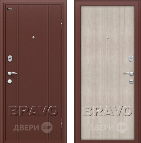 Входная металлическая Дверь Bravo Оптим Door Out 201 Капучино в Зарайске