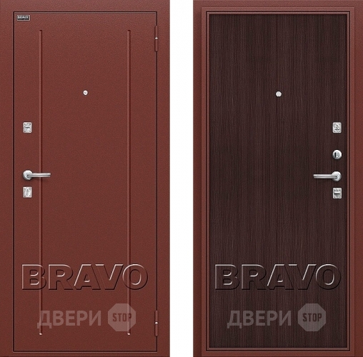 Входная металлическая Дверь Bravo Оптим Норма Wenge Veralinga в Зарайске