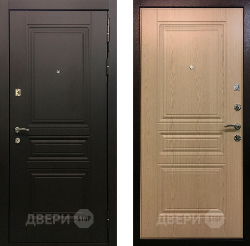 Входная металлическая  дверь Ратибор Лондон Беленый дуб в Зарайске