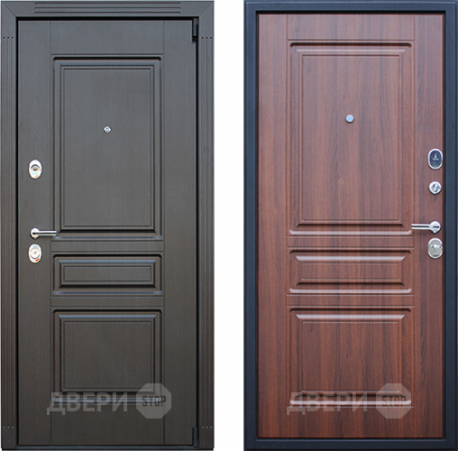 Входная металлическая Дверь АСД Гермес Орех бренди в Зарайске