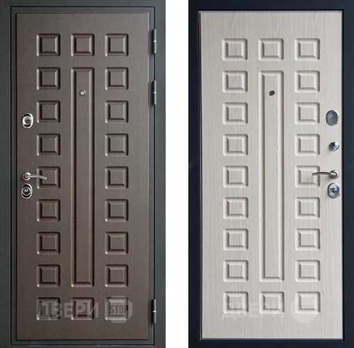 Входная металлическая Дверь Шелтер (SHELTER) Гладиатор дуб беленый в Зарайске