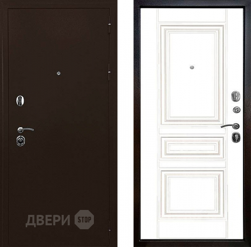 Входная металлическая Дверь Ратибор Рим 3К Белый матовый в Зарайске