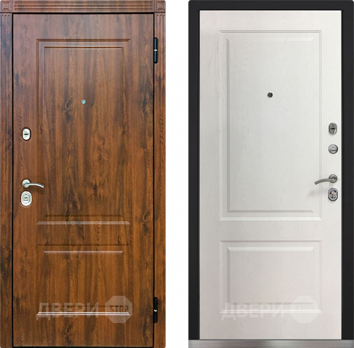 Входная металлическая Дверь Снедо V02 2К Альберо Браш Браун в Зарайске