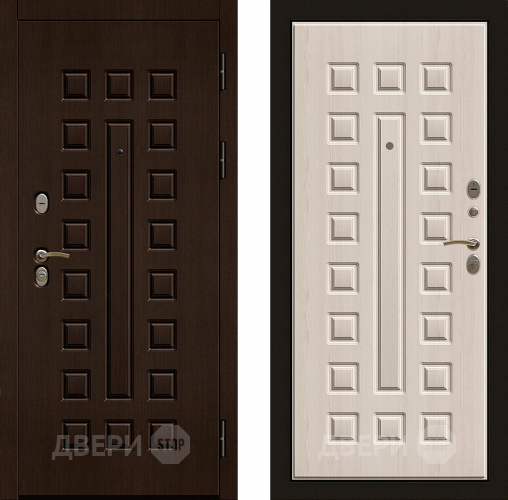 Входная металлическая Дверь Райтвер Р-Сенат Беленый Дуб в Зарайске