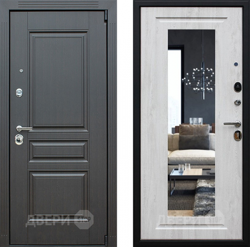 Входная металлическая Дверь АСД Гермес с зеркалом в Зарайске