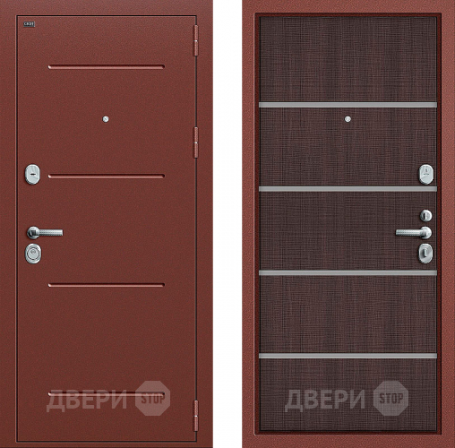 Входная металлическая Дверь Groff Т2-204 Wenge Crosscut в Зарайске