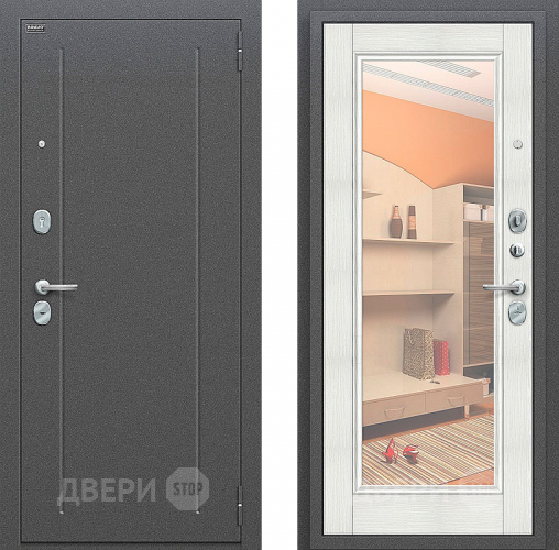 Входная металлическая Дверь Bravo Оптим Флэш Bianco Veralinga в Зарайске