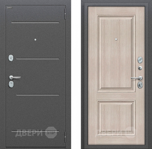 Входная металлическая Дверь Bravo Оптим Стиль Cappuccino Veralinga в Зарайске