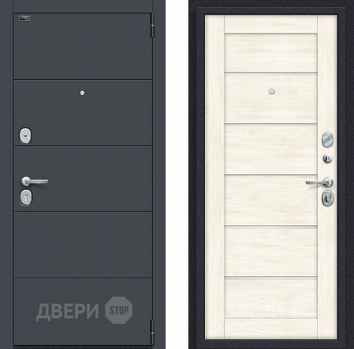 Входная металлическая Дверь Bravo Порта S-3 4/Л22 Nordic Oak в Зарайске