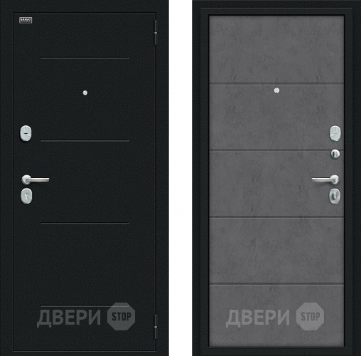 Входная металлическая Дверь Bravo Граффити-1 Букле черное/Slate Art в Зарайске