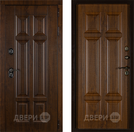 Дверь Заводская Урал ПП Лайт 3К Грецкий Орех (с терморазрывом) в Зарайске