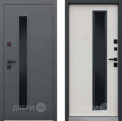 Входная металлическая Дверь АСД Trento с окном в Зарайске