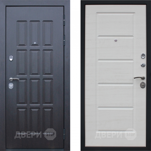 Входная металлическая Дверь АСД Фортуна Беленый дуб поперечный в Зарайске