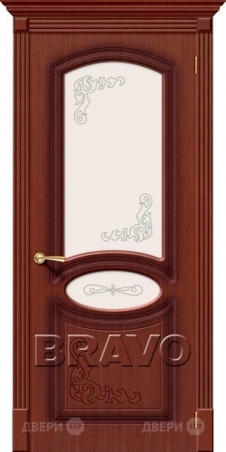 Межкомнатная дверь со стеклом Азалия (Макоре) в Зарайске