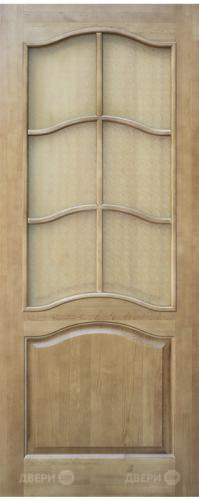 Межкомнатная дверь 7-ПО светлый лак в Зарайске