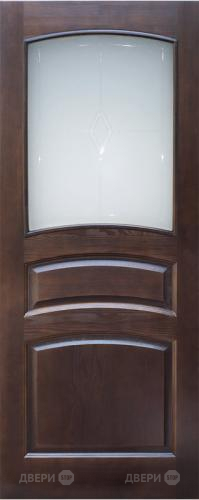 Межкомнатная дверь 16-ПО темный лак в Зарайске