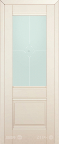 Межкомнатная дверь ProfilDoors 2U магнолия-сатинат (матовое) в Зарайске