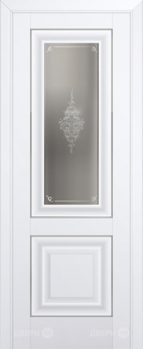Межкомнатная дверь ProfilDoors 28U аляска (матовое, кристалл с узором) в Зарайске