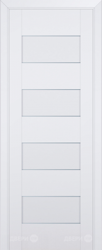Межкомнатная дверь ProfilDoors 45U аляска частично остекленная (графит) в Зарайске