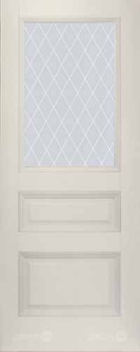 Межкомнатная дверь ProfilDoors 67U магнолия-сатинат (ромб) в Зарайске