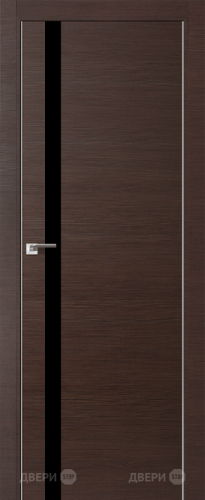 Межкомнатная дверь ProfilDoors 6Z венге кроскут (черный лак) в Зарайске
