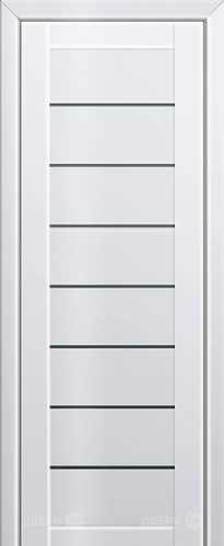 Межкомнатная дверь ProfilDoors 71L белый люкс (графит) в Зарайске
