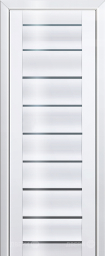 Межкомнатная дверь ProfilDoors 76L белый люкс (графит) в Зарайске