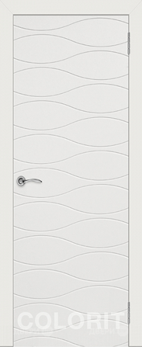 Межкомнатная дверь Граффити 3 ПГ белая эмаль в Зарайске