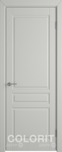 Межкомнатная дверь К2 ПГ светло-серая эмаль в Зарайске