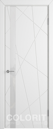 Межкомнатная дверь К5 ПО белая эмаль в Зарайске