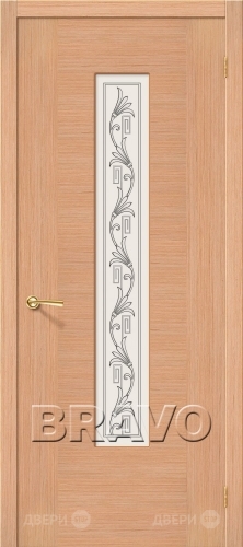 Межкомнатная дверь со стеклом Рондо (Дуб) в Зарайске