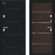 Входная металлическая Дверь Bravo Thermo Лайн Букле черное/Wenge Veralinga в Зарайске