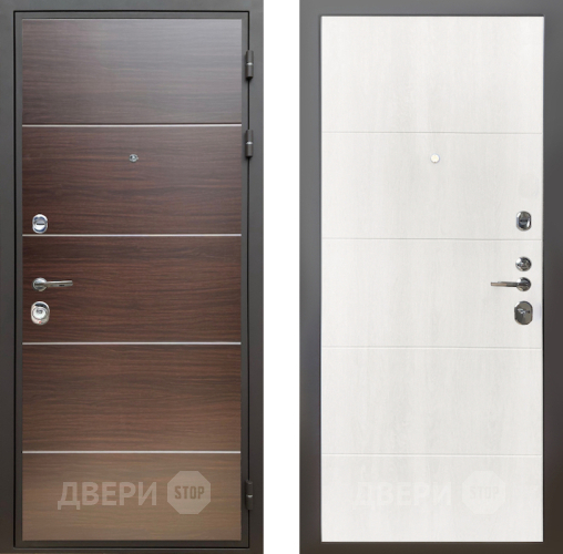 Входная металлическая Дверь Шелтер (SHELTER) Комфорт Венге структурный горизонт 7 Дуб филадельфия крем в Зарайске