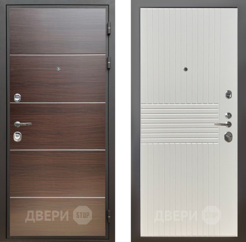 Входная металлическая Дверь Шелтер (SHELTER) Комфорт Венге структурный горизонт 10 Силк Сноу в Зарайске