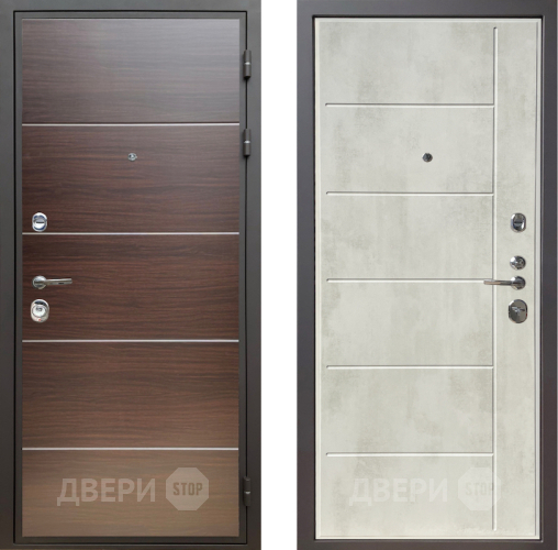 Дверь Шелтер (SHELTER) Комфорт Венге структурный горизонт 11 Бетон крем в Зарайске