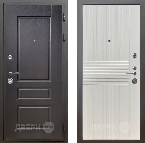 Входная металлическая Дверь Шелтер (SHELTER) Комфорт Дуб английский 10 Силк Сноу в Зарайске