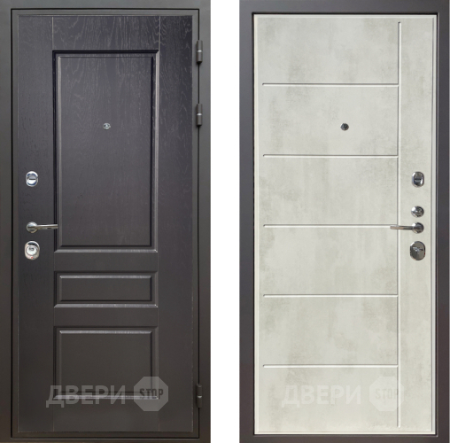 Входная металлическая Дверь Шелтер (SHELTER) Комфорт Дуб английский 11 Бетон крем в Зарайске