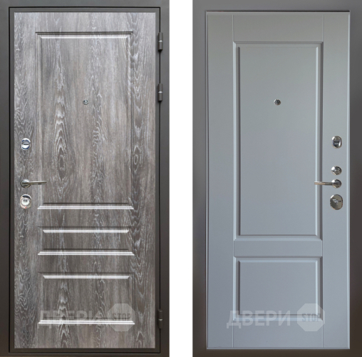 Входная металлическая Дверь Шелтер (SHELTER) Комфорт Дуб шале серебро 6 Силк Маус в Зарайске