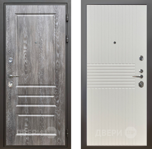 Входная металлическая Дверь Шелтер (SHELTER) Комфорт Дуб шале серебро 10 Силк Сноу в Зарайске