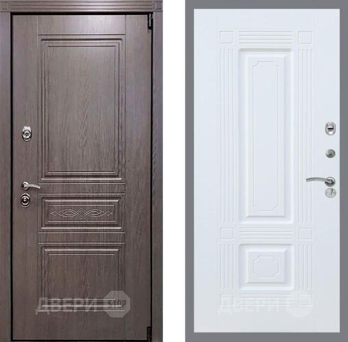 Входная металлическая Дверь Рекс (REX) Пренмиум-S FL-2 Силк Сноу в Зарайске