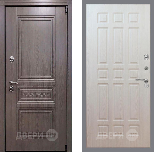 Входная металлическая Дверь Рекс (REX) Пренмиум-S FL-33 Беленый дуб в Зарайске