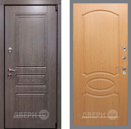 Входная металлическая Дверь Рекс (REX) Пренмиум-S FL-128 Дуб в Зарайске