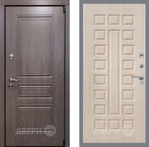 Входная металлическая Дверь Рекс (REX) Пренмиум-S FL-183 Беленый дуб в Зарайске