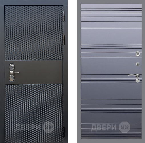 Входная металлическая Дверь Стоп БЛЭК CISA Лайн Силк титан в Зарайске