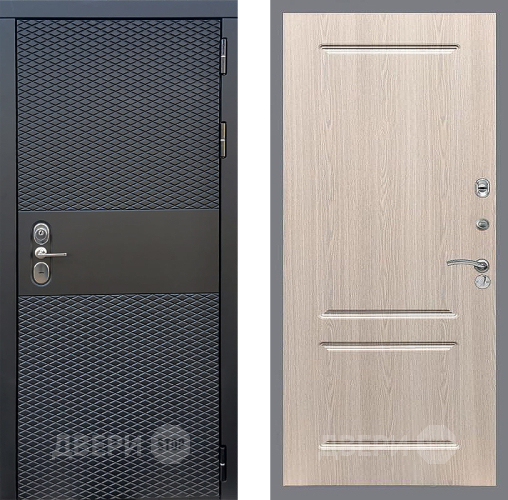 Входная металлическая Дверь Стоп БЛЭК CISA ФЛ-117 Беленый дуб в Зарайске