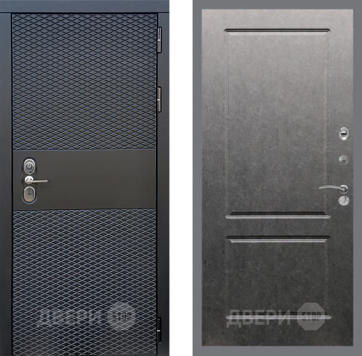 Входная металлическая Дверь Стоп БЛЭК CISA ФЛ-117 Штукатурка графит в Зарайске