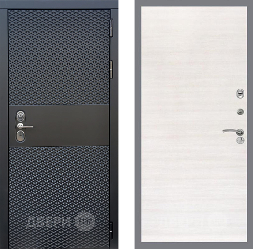 Входная металлическая Дверь Стоп БЛЭК CISA Гладкая Акация светлая в Зарайске