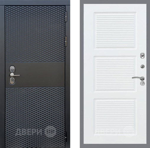 Входная металлическая Дверь Стоп БЛЭК CISA ФЛ-1 Силк Сноу в Зарайске