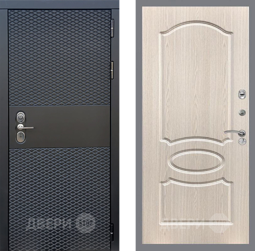 Входная металлическая Дверь Стоп БЛЭК CISA ФЛ-128 Беленый дуб в Зарайске